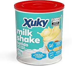 Xuky – Milkshake em Pó Sabor Creme 270g | Preparo Rápido com Leite | Textura Aerada e Sabor Suave | Ideal para Bebidas Lácteas e Sobremesas