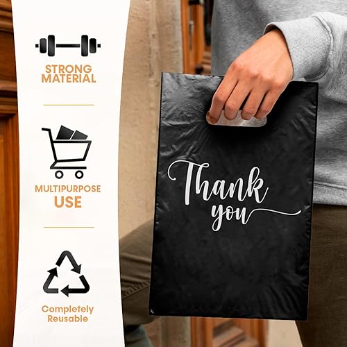Miniatura 7 de BOLSAS DE TIENDA DE MERCANCÍAS DE AGRADECIMIENTO, diferentes tamaños 9"x12", 12"x15", 15"x18" 1.25 Mil. PAQUETES de 100200500 Bolsas de Productos al