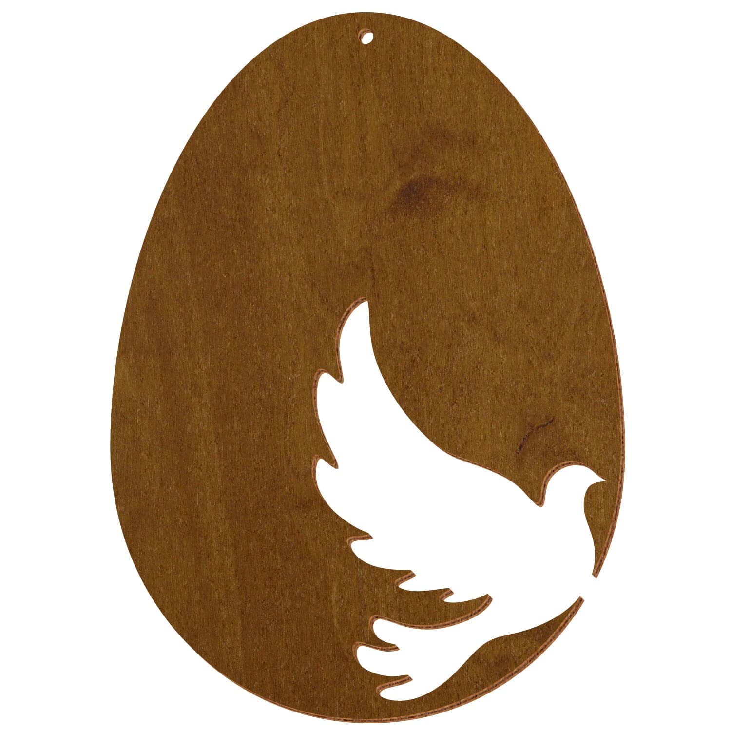 Uova di Pasqua in legno colorato V2, teak, decorazione per Pasqua, motivo uovo di Pasqua, 3, altezza (dimensione): 43 cm di altezza
