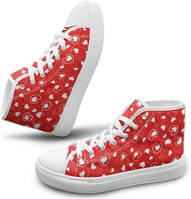 Micoklinlin Unisex High-Top Canvas Sneakers Novel Style Skate Shoes with Breathable Fabric Non-Slip Hiking Shoes for Daily Wear Outdoor Sports & Street