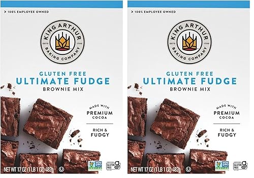 King Arthur, Gluten Free Fudge Brownie Mix, Certified Gluten-Free, Non-GMO