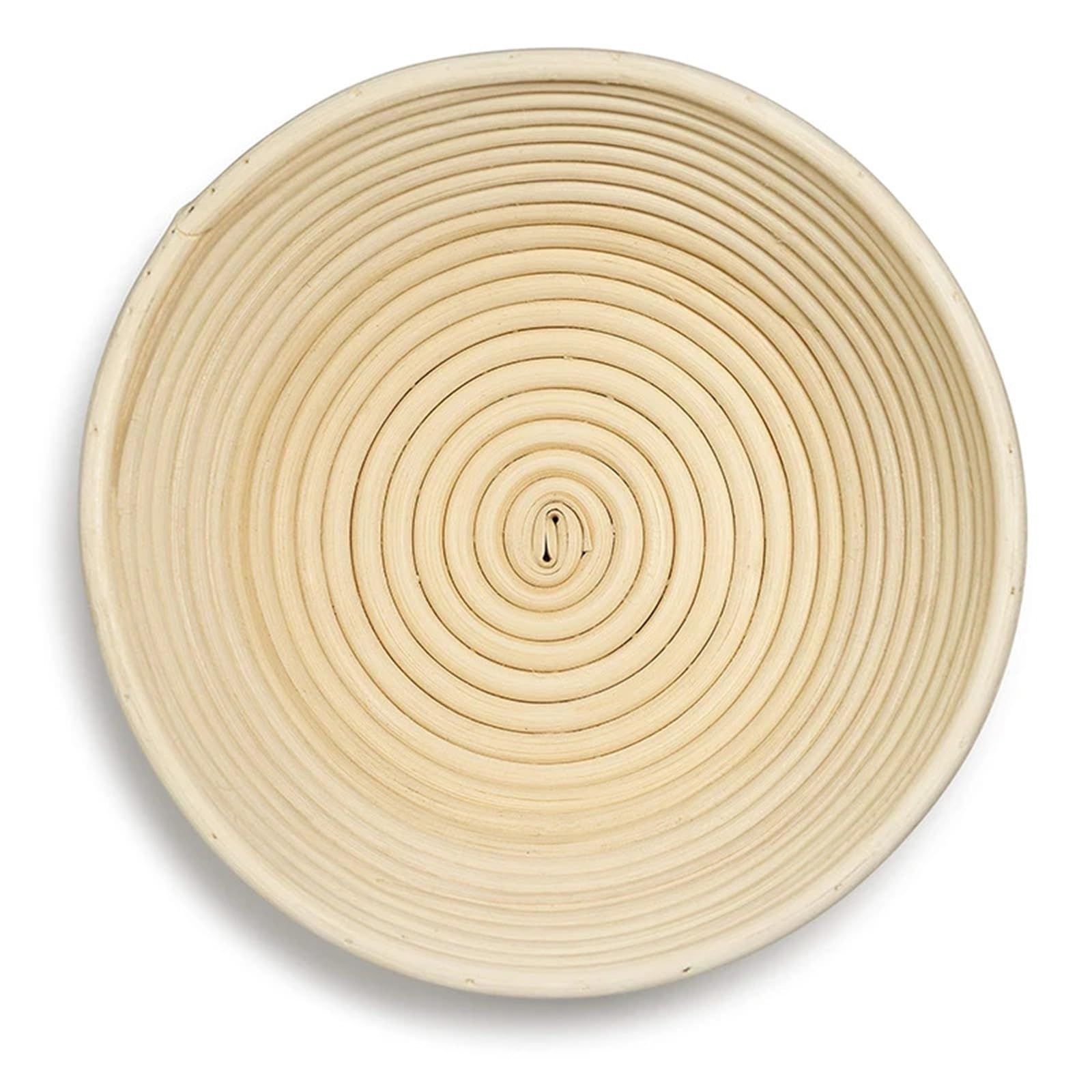 Cesta Para Fermentar Pan Juego de cestas Banneton de pan de mimbre hechas a mano con forro, cestas for prueba de pan, cesta for prueba de masa fermentada redonda/ovalada(Oval-25 * 15 * 8cm)