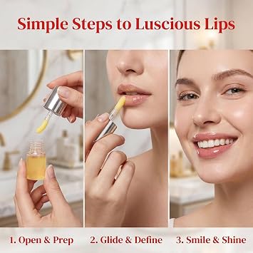 Spicy Lip Plumper Oil,Hydrating Volumizing Lip Gloss, Moisturizing Lips Care Serum for Dry Cracked Lips (2)