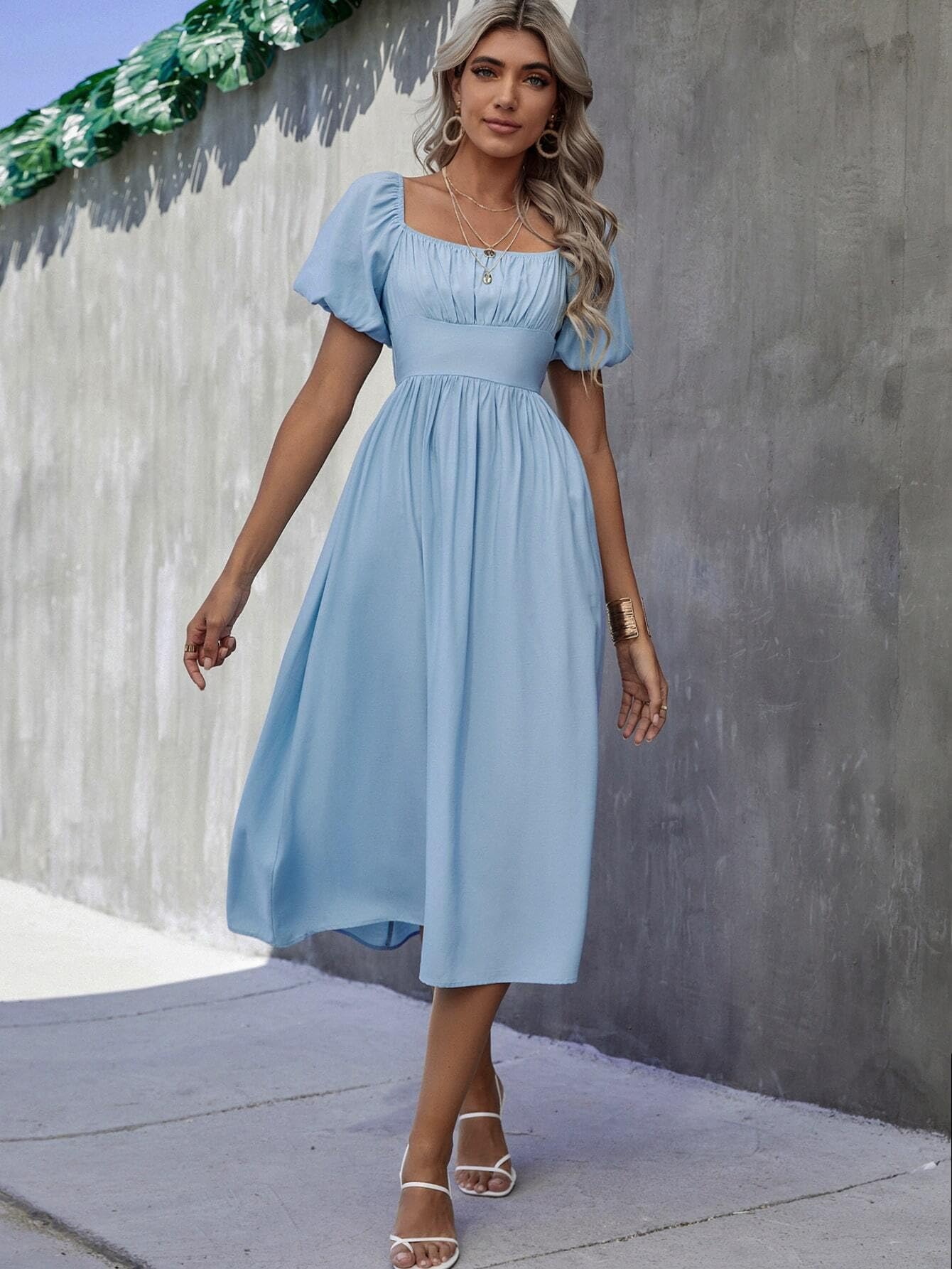 light blue woman dress Baby Blue Serenade Gown– Teuta Matoshi