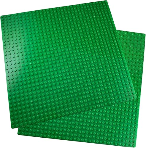 2 placas base clásicas para ladrillos de construcción, base para mesas, tapetes y más, 100% compatibles con todas las principales marcas, placa base