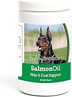 Vista 289 de Healthy Breeds Golden Retriever - Aceite de salmón masticable suave, 90
