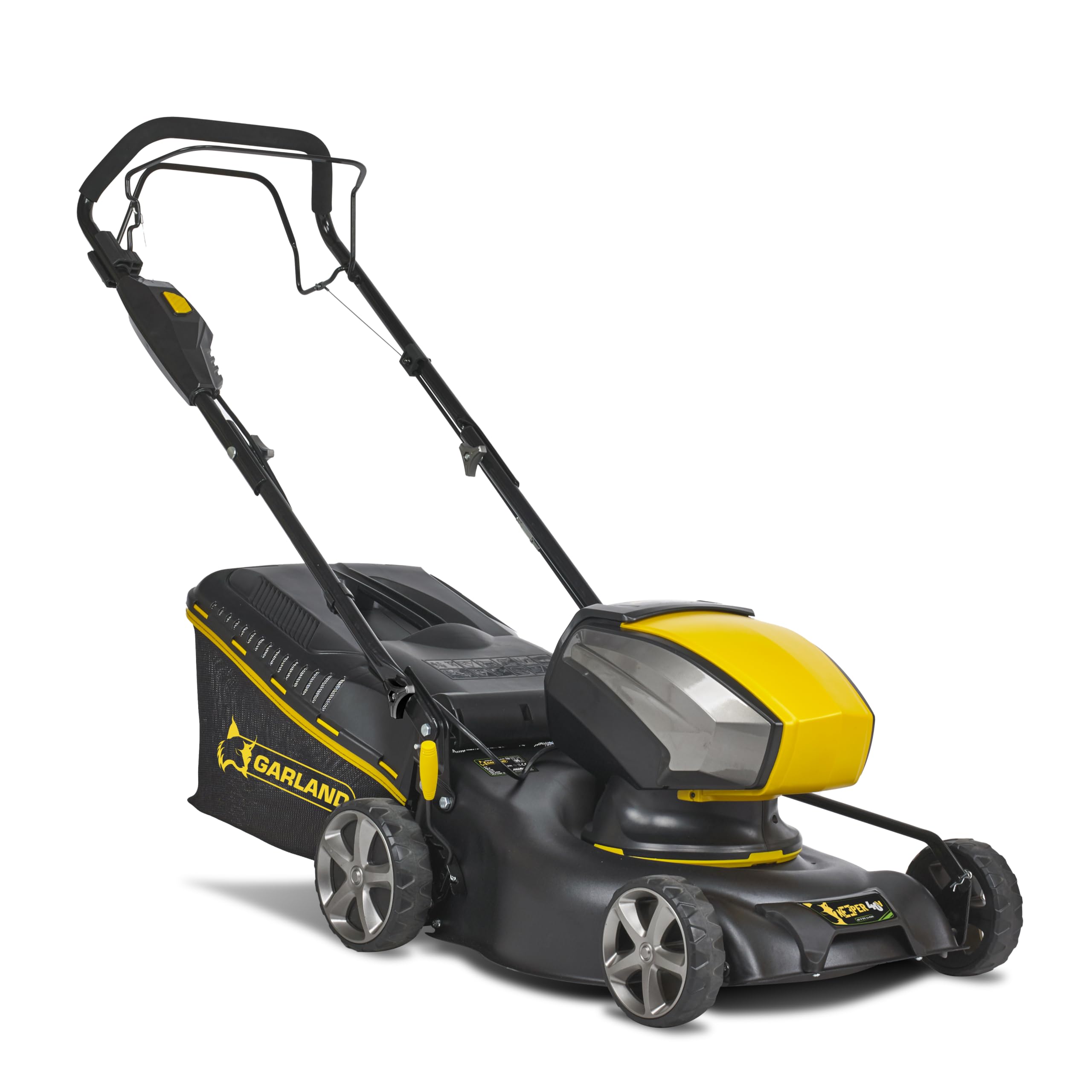 GARLAND Apache Keeper 40V 395S-V23 - Cortacésped batería autopropulsado 40V, 41,5 cm, Saco 45L, hasta 550 m² (sin batería ni Cargador)