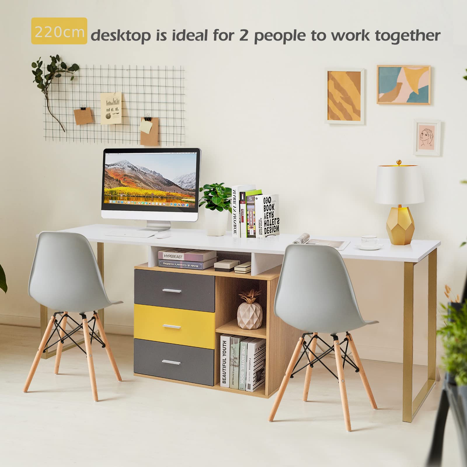 Computer Table For Two Desk For Two Elegant And Simple Office Table Vital Pro | Actiu