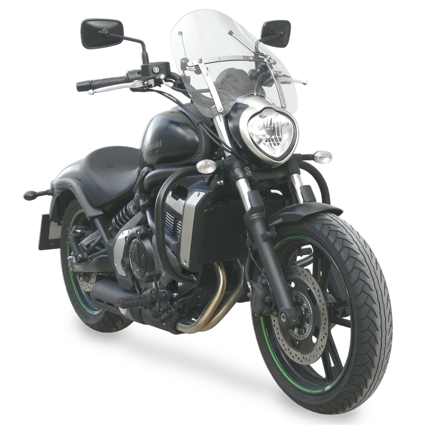Spaan - Sissy Bar Pilote compatible avec KAWASAKI VULCAN S 650, Format Bas, Sans Porte Paquet, Noir