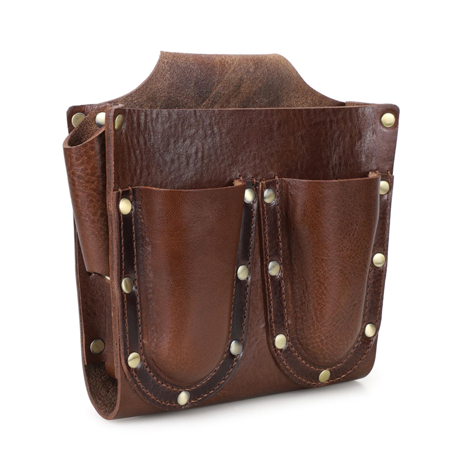 Tsophreniq Pu Leather Construction Tool Belt For Builders Carpenters Large Capacity Pockets Large Capacity Belt For Electrician