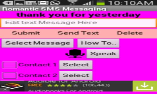 Romantic SMS Messaging – vue 5