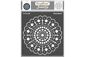 CrafTreat Dot Mandala Stencils for Perfect Painting