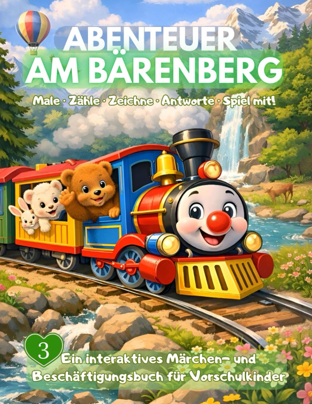Abenteuer am Bärenberg: Emmi und die kleinen Waldkinder: Ein interaktives Märchen- und Beschäftigungsbuch für Vorschulkinder