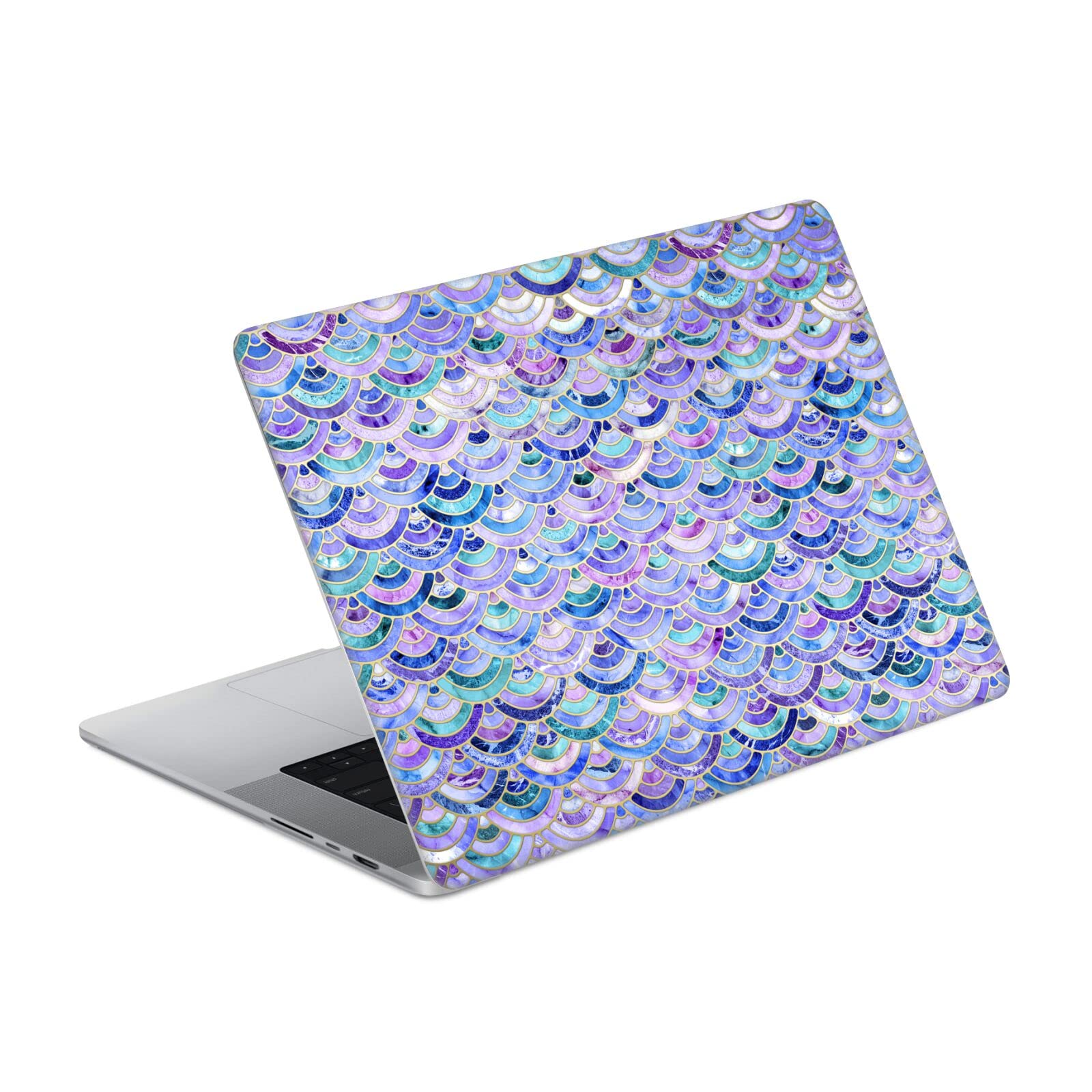 Sticker MacBook Pro 16 A2485 pour éviter rayures vinyle mosaïque améthyste