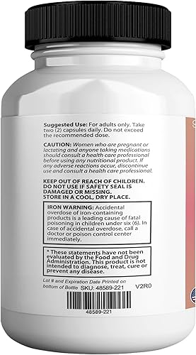 Miniatura 3 de ReFirmanceMax Suplemento para el crecimiento del cabello, 60 cápsulas, con biotina 5000mcg, vitaminas B12, calcio, palma enana americana, suministro