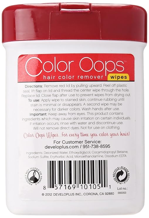 Color Oops Hair Color Removing Wipes (10 Count)