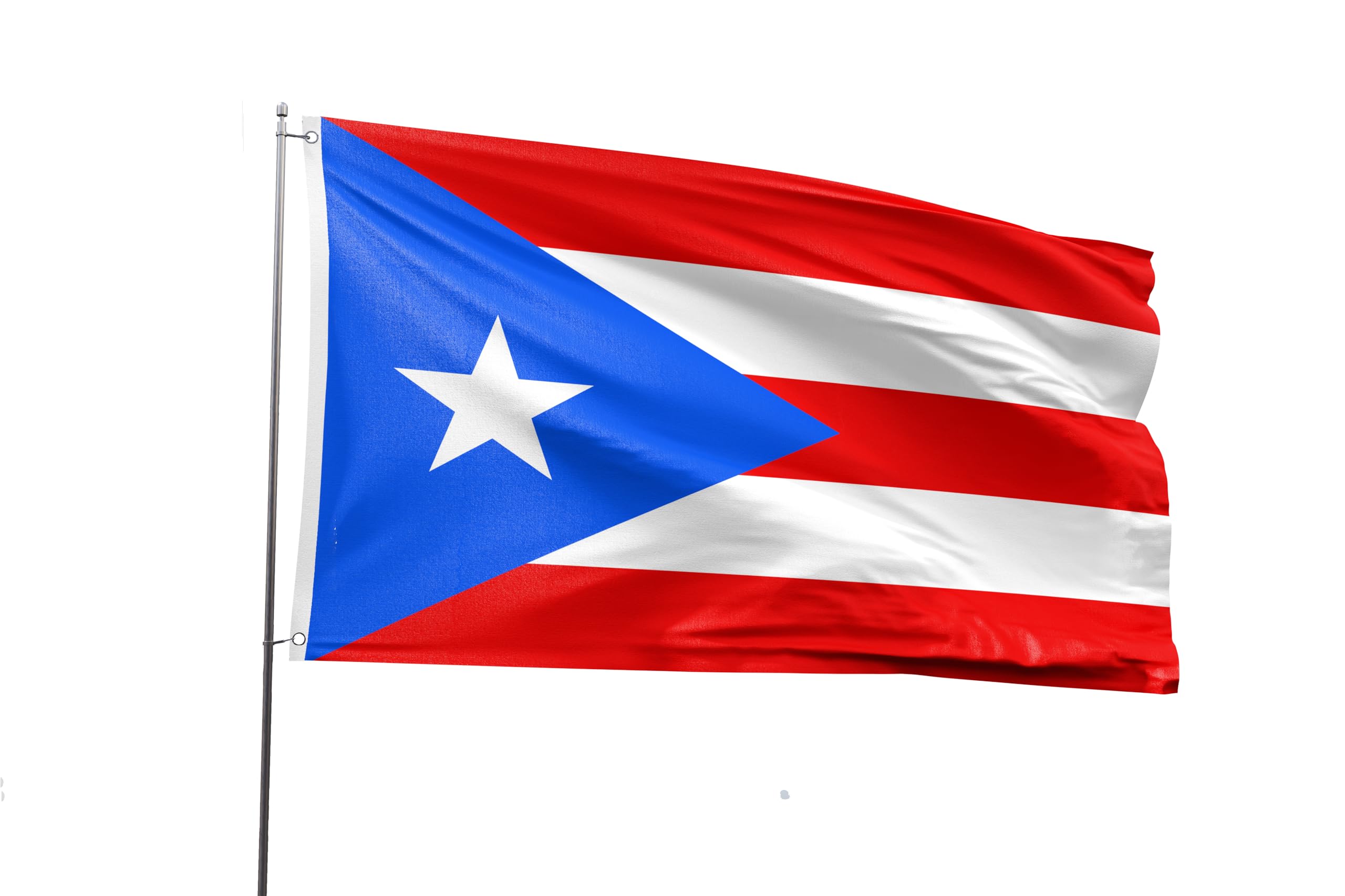 Puerto Rico Flag 4x6FT Puerto Rican National Polyester Printed Latin America Flag With 2 Grommets For Puerto Rican Themed Festival Event Parade Party