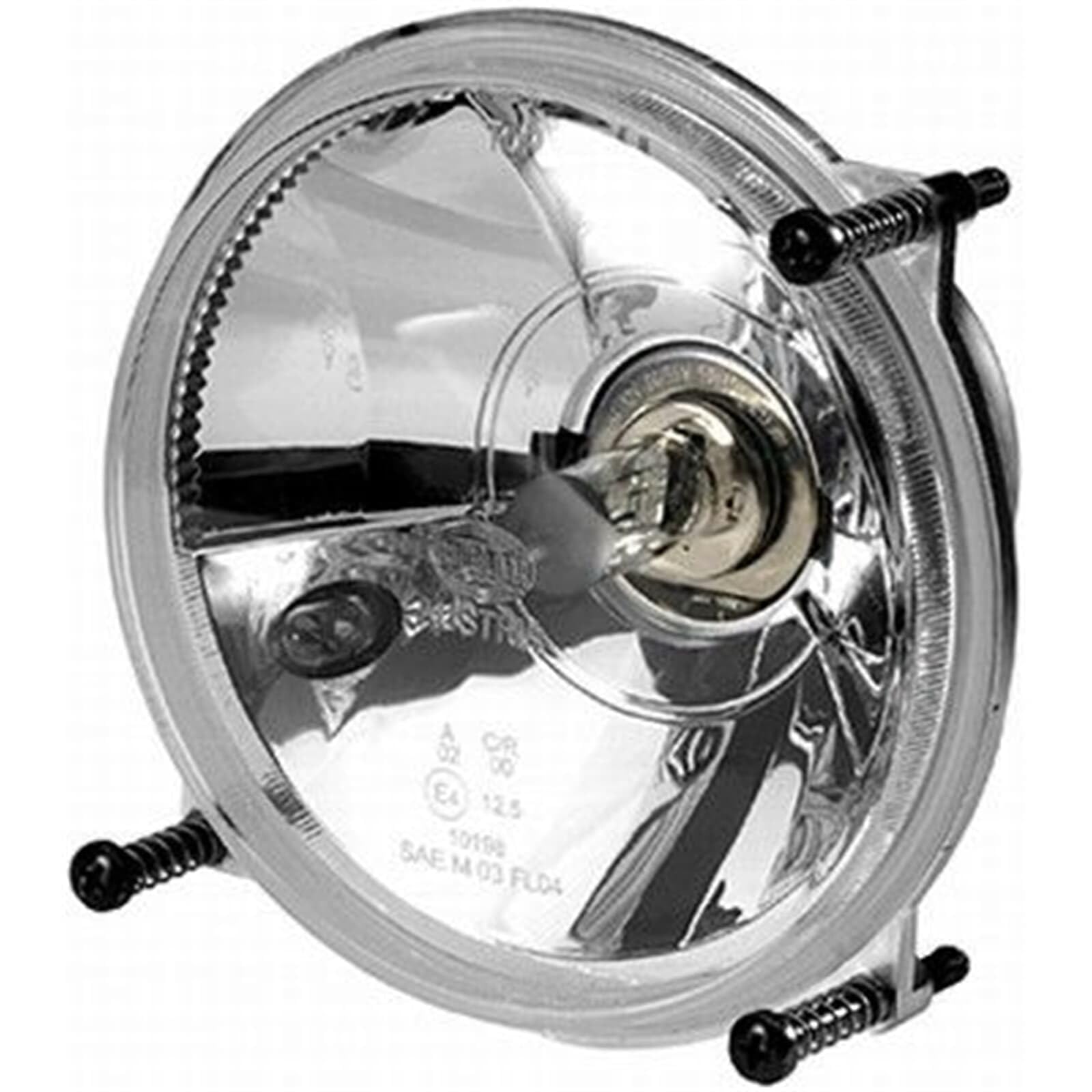HELLA 1A3 996 162-021 Halógena/FF-Faro principal - M133 - 12V - redondo - Número de referencia: 12.5 - Montaje - Tulipa transparente - Conector: Conector plano - Delante, derecha/Delante, izquierda
