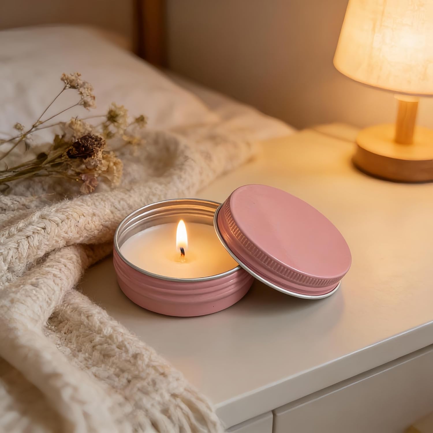 LJY 28 Pink Aluminum Tins, 1 oz/30 mL for Cosmetic Samples image 3