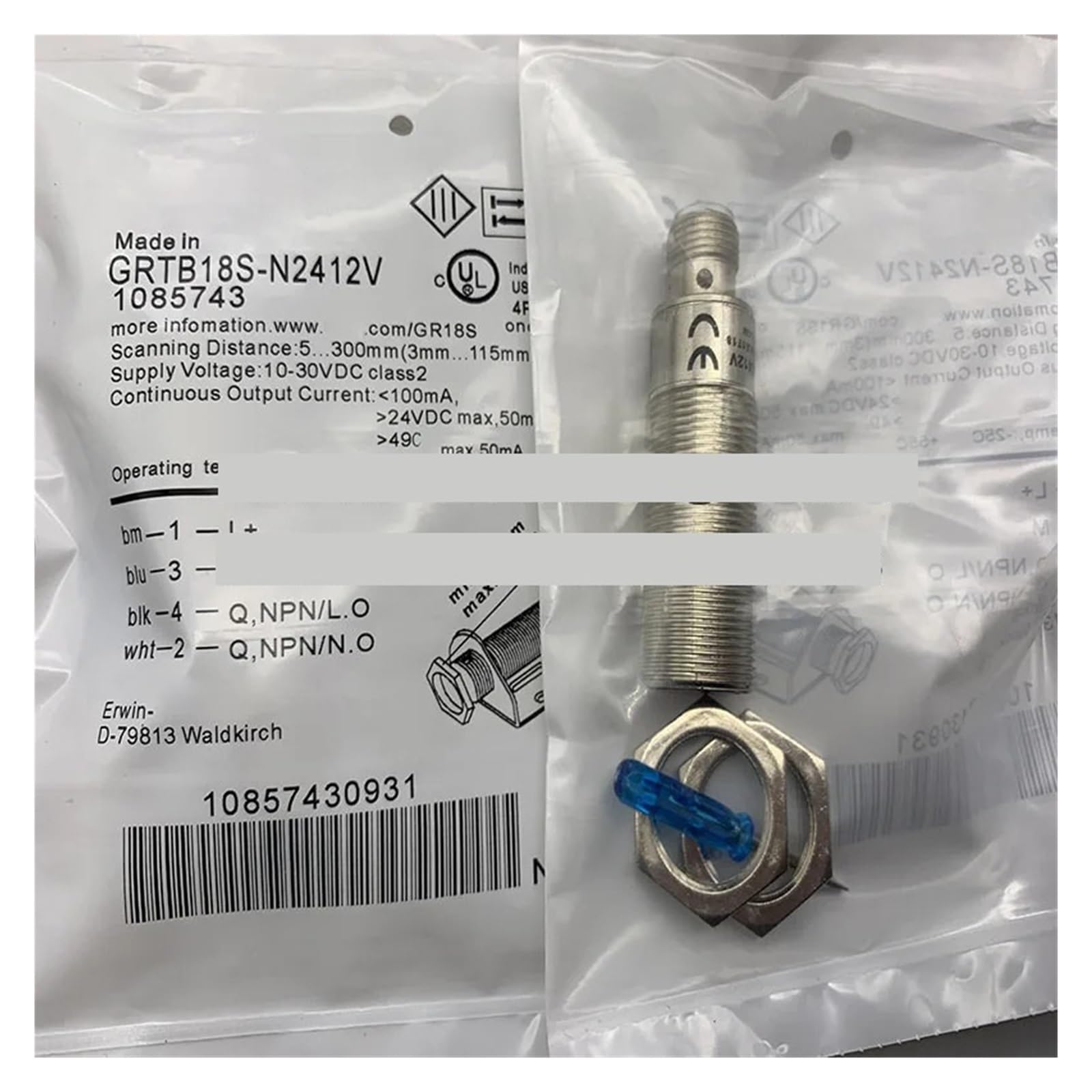 Tscfhgqi One Color Grtb18-N1112 Grtb18-P1112 Grtb18s-P1117 Grtb18s-P2412v Grtb18s-N2412v Grtb18-P1117 Proximity Switch Sensor(Grtb18s-P1117)