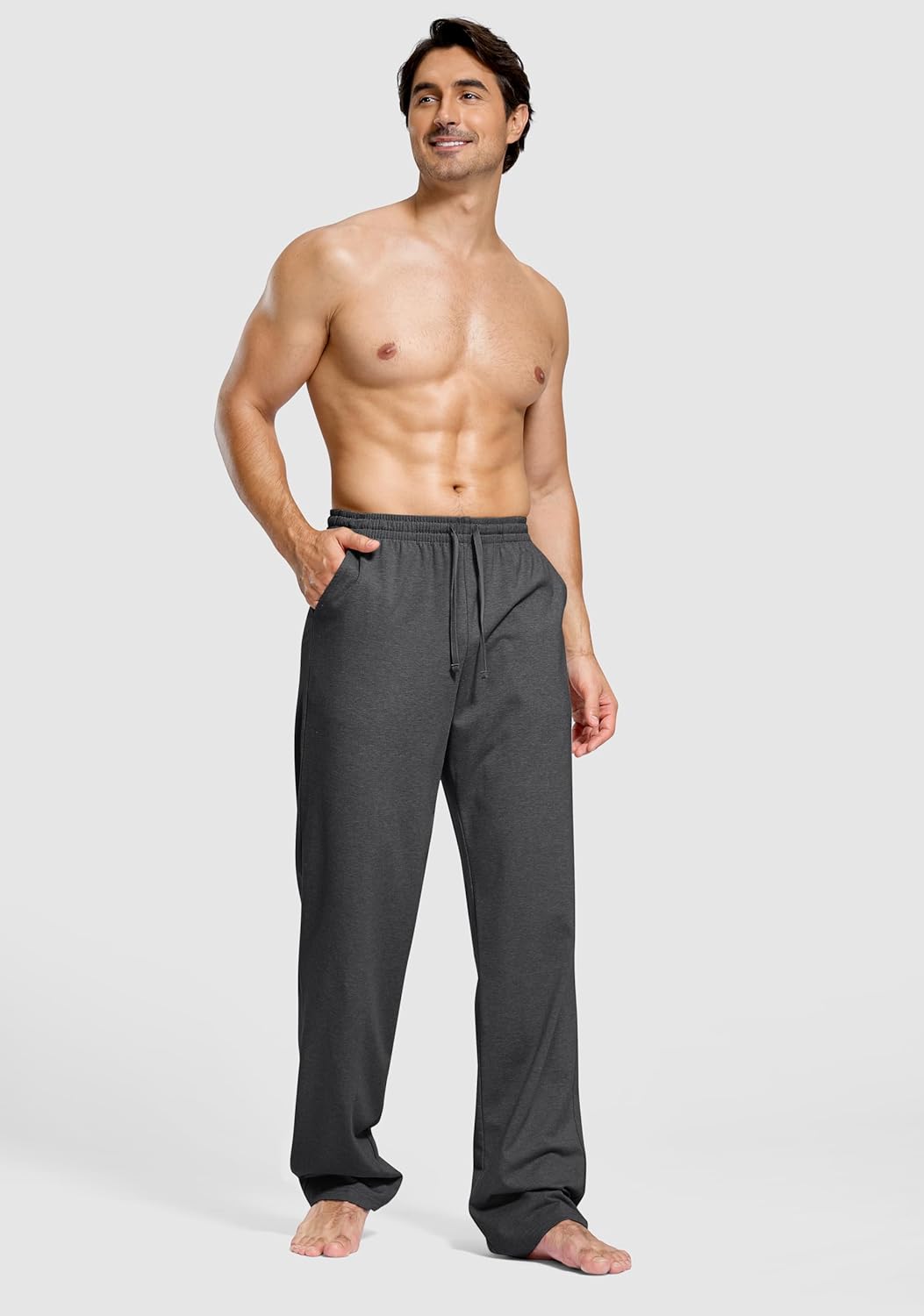 Pudolla Men's Tall Sweatpants 32"/34"/36" Long Inseam Cotton Yoga Pants Athletic Lounge Casual Pants for Men with Pockets - Image 6