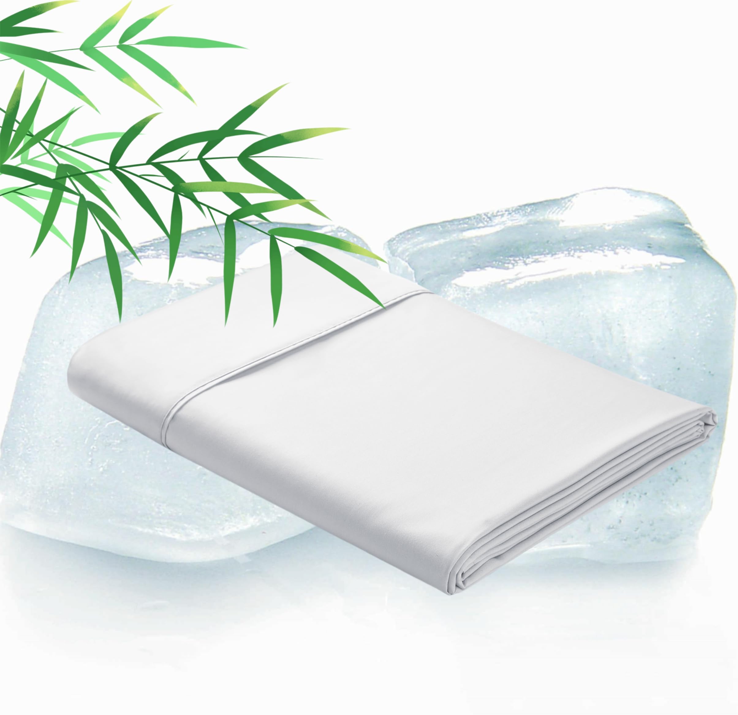 Bamboo Viscose Flat Sheets Only, 400 Thread Count Sateen