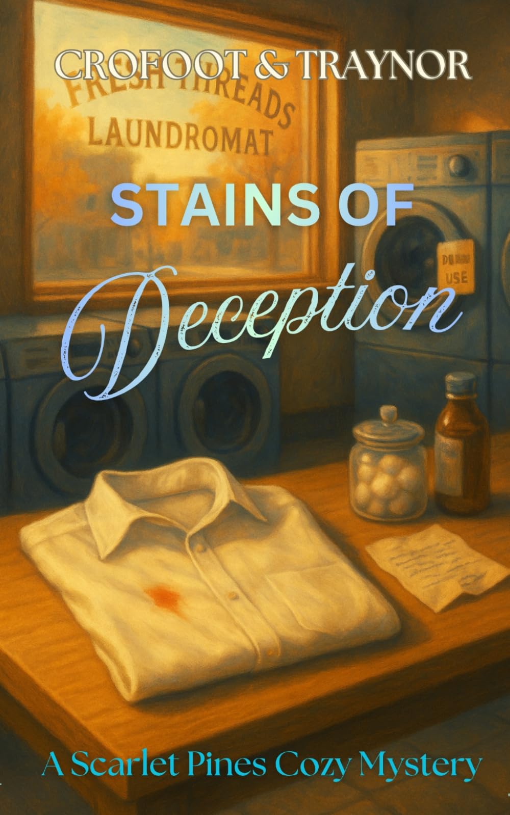 Stains of Deception: A Small-Town Amateur Sleuth Cozy Mystery (A Scarlet Pines Mystery)