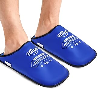 Hilph XL Foot Ice Pack Slippers for Foot Surgery, 2 Packs Extra Large Hot Cold Packs Gel Ice Slippers for Big Feet, Sever Swelling, Bunion Surgery, Plantar Fasciitis, Neuropathy, Gout