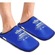 Hilph XL Foot Ice Pack Slippers for Foot Surgery, 1 Pair Hot Cold Packs Gel Ice Slippers for Foot and Toes Pain Relief, Sever Swelling, Bunion Surgery, Plantar Fasciitis, Neuropathy, Gout