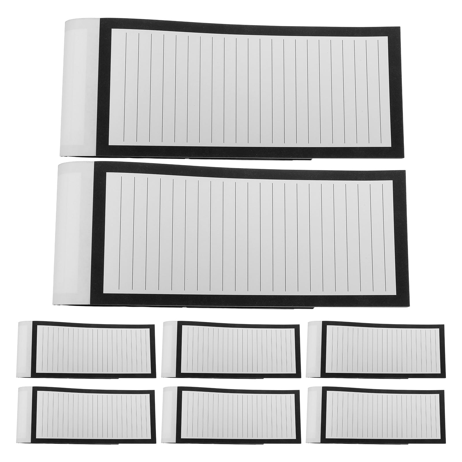 DOITOOL 8-częściowy magnetyczny notes do lodówki - notes spożywczy z podszewką - pełny magnetyczny podkład, magnetyczne bloczki do notatek, 50 kartek/książeczka na listę zakupów spożywczych, listę