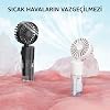 ROBEVE Hand Held Portable Steam Fan Mini Fan – 4 Speed Adjustment, Rechargeable, Misting Feature, Compact and Lightweight Design, Steam Fan Fan Asorti Color