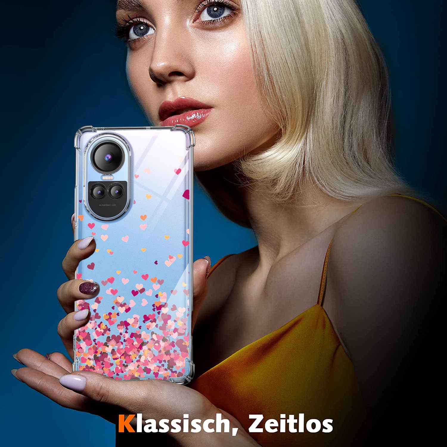 Per OPPO Reno 10 5G Custodia,Sottile Trasparente Silicone Custodia - Foto 3