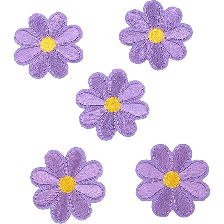 Amazon Kluma パッチステッカー 花 ワッペン アップリケ 刺繍 花パッチ 可愛い 貼り付け 縫い付け 手作り 手芸 アクセサリーパーツ 5枚入り ワッペン アップリケ 通販