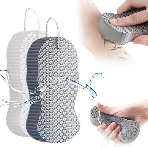 Esponja de Baño Exfoliante Mágica Mejorada, Nueva Esponja de Baño Exfoliante Súper Mágica 2026, Esponjilla Corporal Exfoliante Suave, Reutilizable y