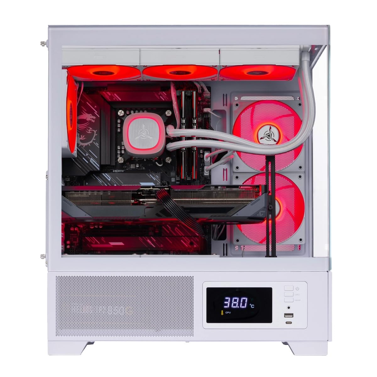 Skytech Gaming Azure 3 Plus Gaming PC, AMD Ryzen 7 7700X 4.5GHz, NVIDIA RTX 5070 12GB, 1TB Gen4 NVMe SSD, 32GB DDR5 RAM 5600, 850W Gold ATX 3 PSU, 360 ARGB AIO, Wi-Fi, Win 11, Desktop