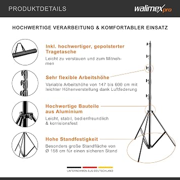 Walimex 600cm AIR Jumbo Light Tripod