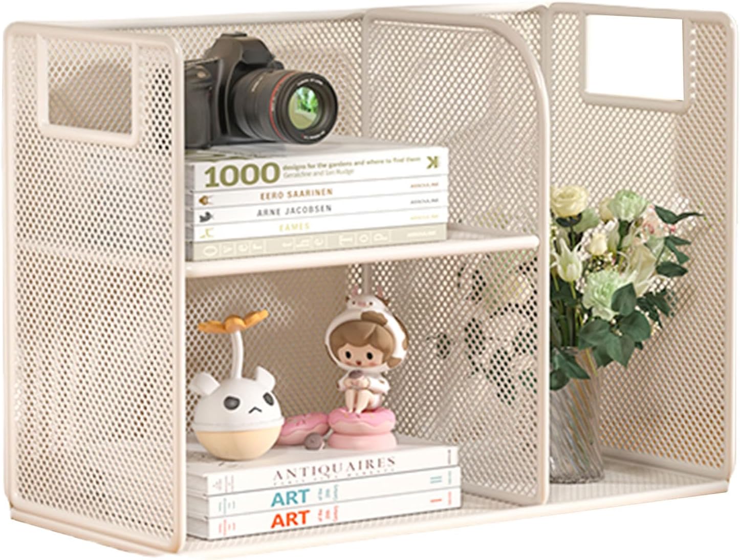 デスクオーガナイザーストレージスタンドメタルファイルマルチシェルフブックブックストレージディスプレイシェルフラック学生デスク