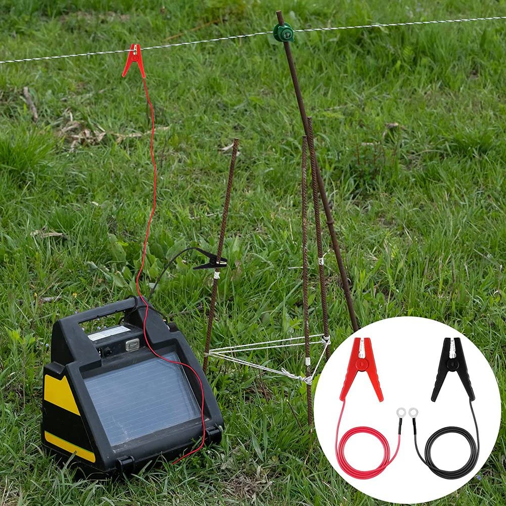 Stroagymoon Electric Fence Wire Connect The and Electric Fence Charger, Electric Fence, Electric Fence Lead Wire with Alligator Clip - Image 3