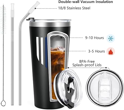 Miniatura 5 de Qtencas Regalos de oficial de policía, vaso de policía de línea azul fina, regalos de graduación de la Academia de Policía para hombres, regalo de