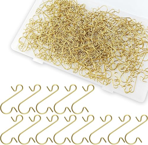 TIHOOD 300 ganchos para adornos, ganchos para adornos de Navidad, ganchos para adornos de Navidad, ganchos para adornos para árboles de Navidad,