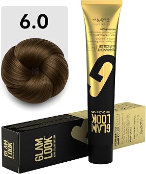 GLAMLOOK Kal c  Sa  Boyas  | 6.0 Koyu Kumral | 100 ml | Koruyucu, nemlendirici, besleyici ya lar, d k amonyak seviyesi, profesyonel 79 renk