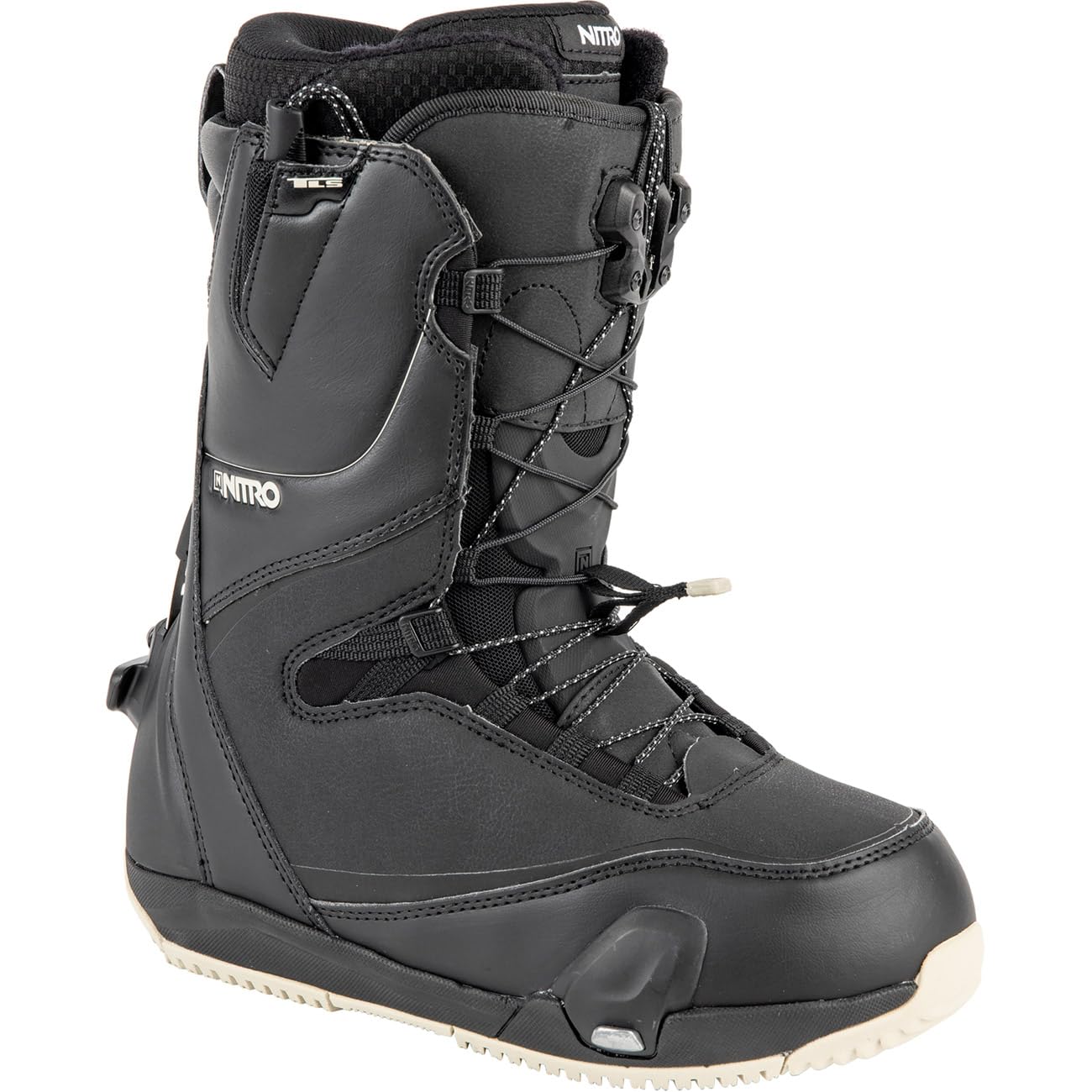 Nitro Cave TLS Step On Women's Snowboard Boots (7, Black/Sand)