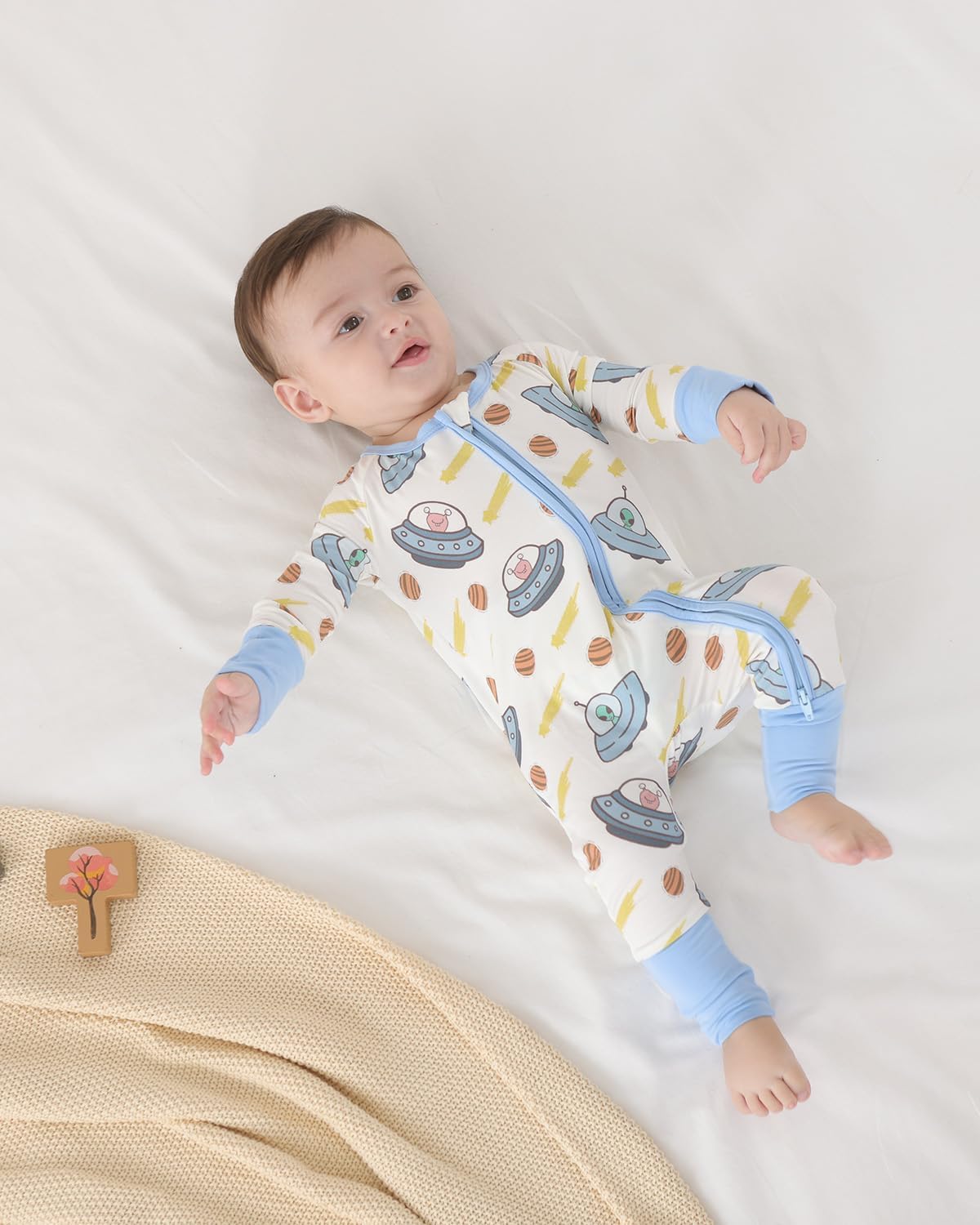 GUISBY Baby Boys' Pajamas Sleep N Play, Baby Clothes, Long Sleeve, Footless,Newborn-2T - Image 7