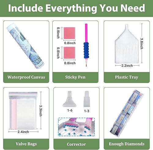 Miniatura 5 de gilqso Kits de arte de diamantes de dragón para adultos, kits de pintura de diamante de dragón para adultos, pintura artística de gemas de dragón