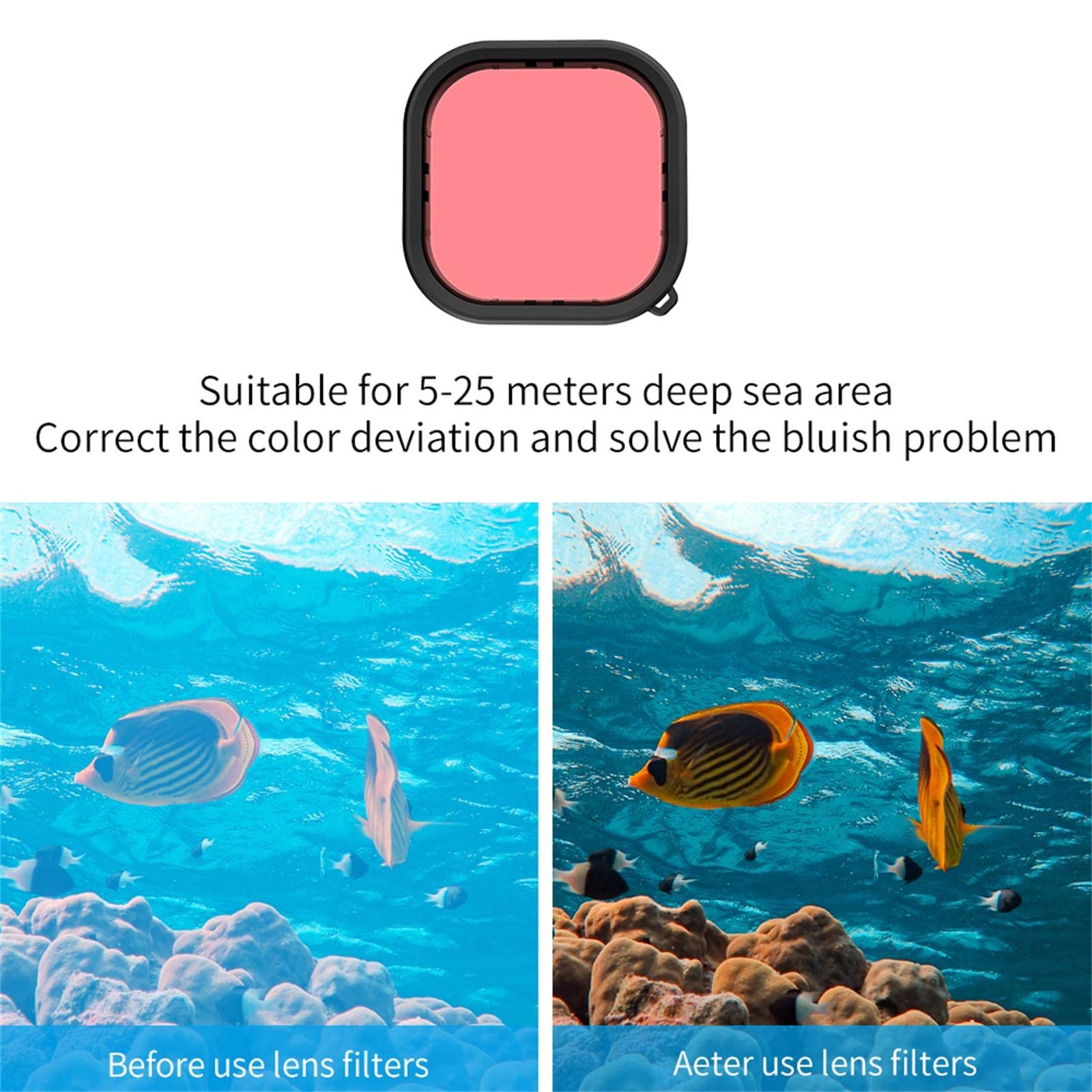 Custodia Impermeabile TELESIN Per GoPro Hero 9-12 - 60m, Con Filtri E Anti-Appannamento - Foto 13