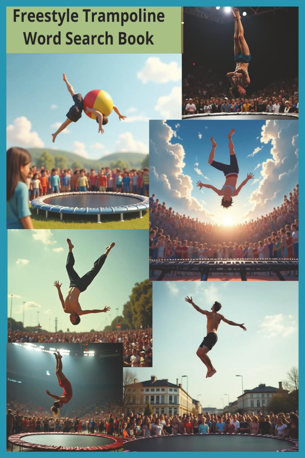 Freestyle Trampoline: 55 Word Search Puzzles Celebrating Trampoline Skills, Freestyle Culture, and Backyard Bounce — Over 450 Terms for Athletes, ... Sports and Fitness Word Search Series)