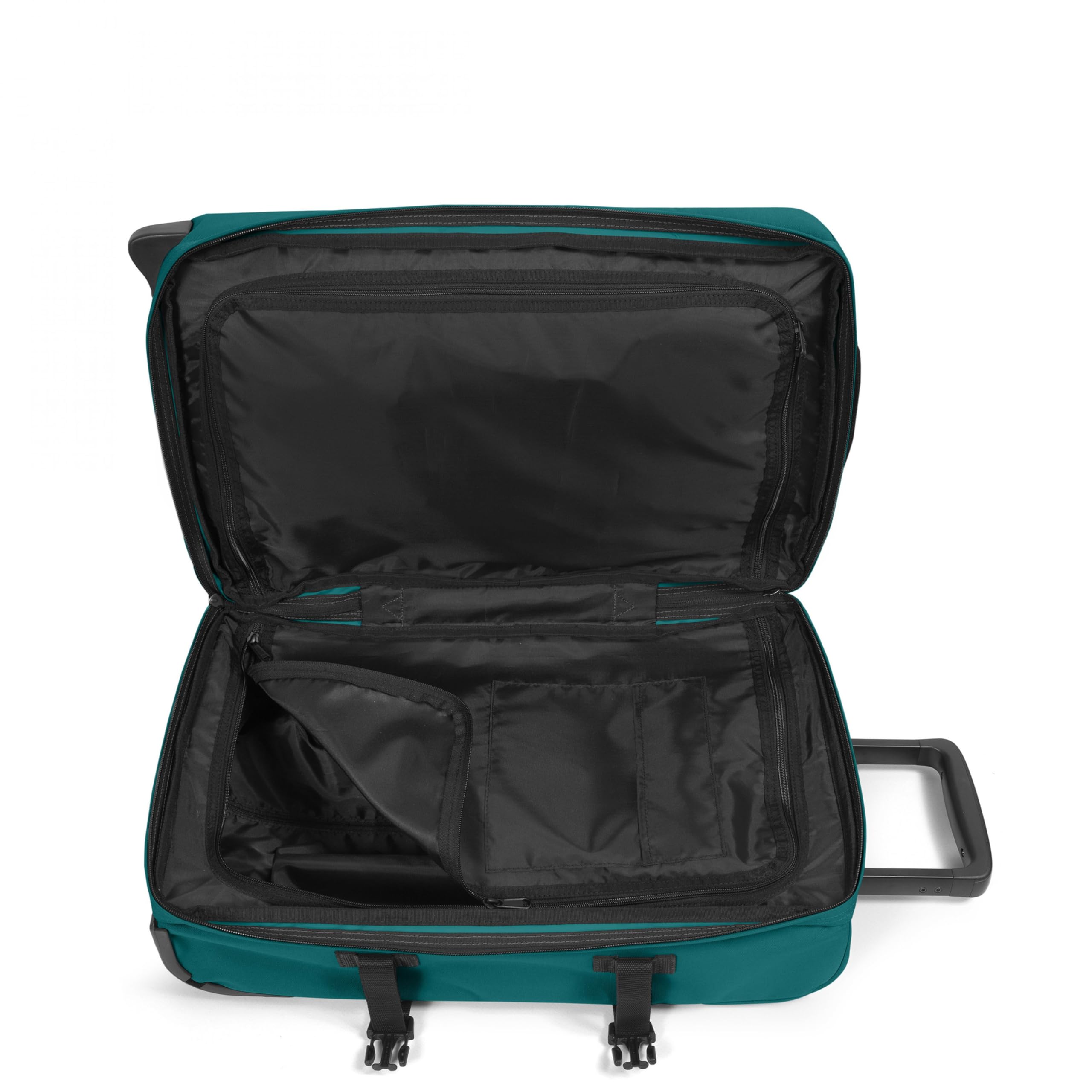 Eastpak Tranverz S Trolley Cabina 42L (51 x 32,5 x 24 cm), valigia bagaglio a mano con ruote, resistente e leggera, doppio scomparto, manico telescopico e TSA lock - PEACOCK GREEN