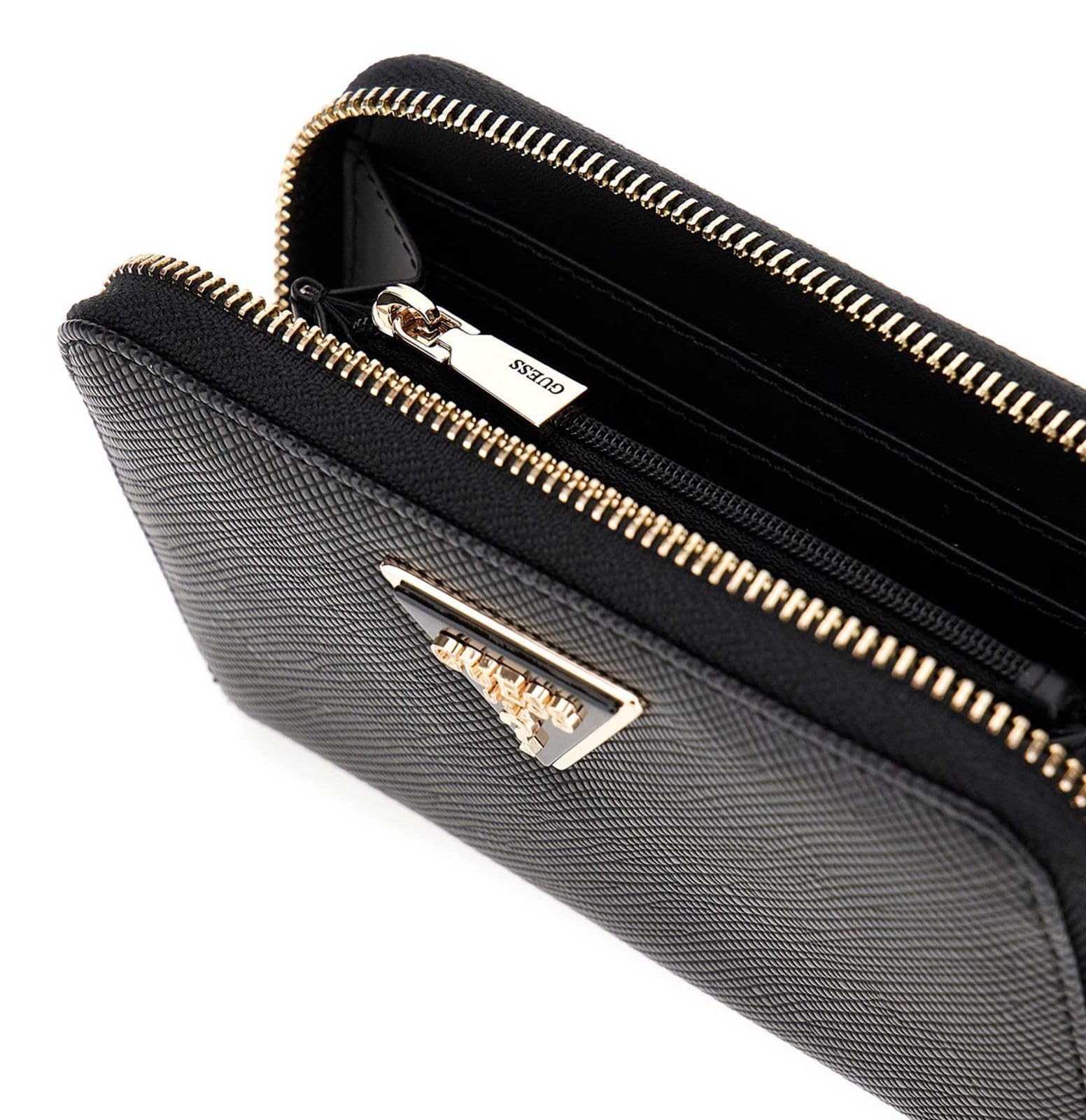 GUESS Portafoglio donna zip around Laurel slg black AS25GU06 ZG8500140