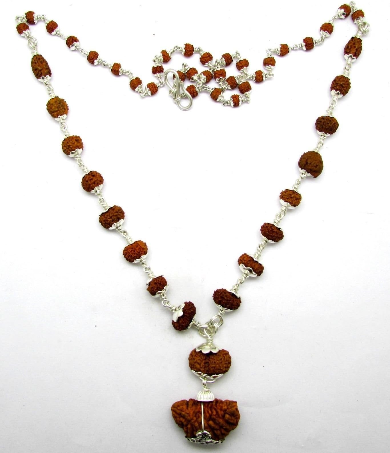 Rudraksha Power Siddha Mala (1-16 Mukhi) Gauri-Shankar,Ganesha Rudraksha