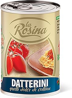 24 x POMODORINI DATTERINI LA ROSINA 400gr BARATTOLO LATTINA POMODORO PELATI CASSA